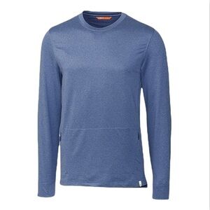 CBUK Mens Moisture Wicking Blue Long Sleeve Shirt XL